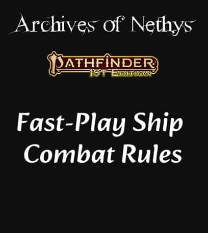 Ship Combat rules