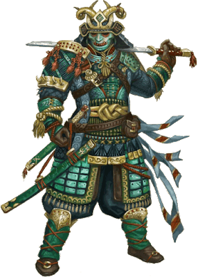 Sikutsu Sennaka and his oni forces