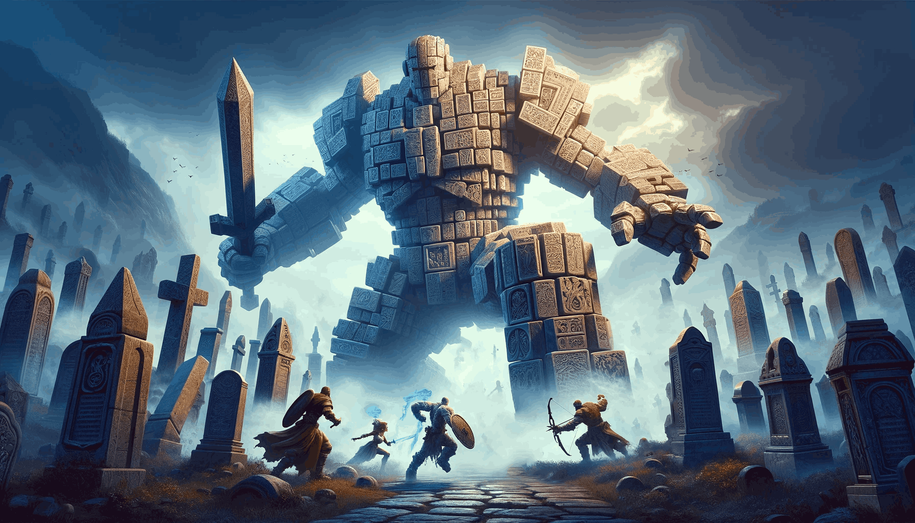 Gravebound Warden guarding the shrine